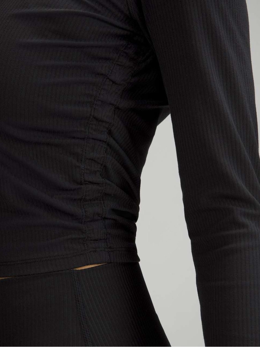 Lululemon All it Takes Black Long Sleeve Ribbed Nulu Top size: Medium - Picture 2 of 5